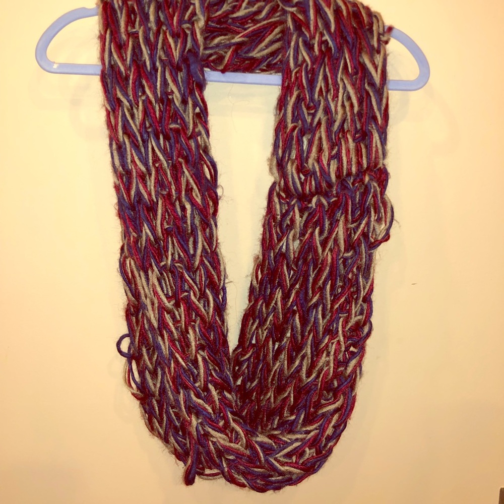Multi-colored infinity scarf